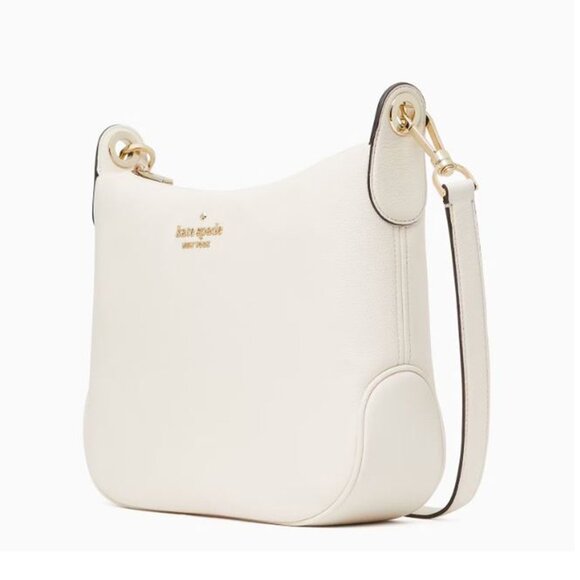 NWT Kate Spade Rosie Pebbled Leather Large Crossbody Parchment ♠️ - Picture 3 of 13